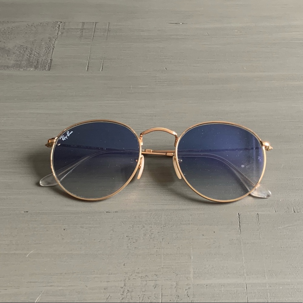 Ray-ban Round Gold Metal Sunglasses